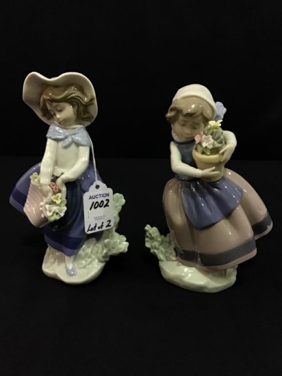 Lot of 2 Lladro-Made in Spain Figurines-1983