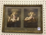 Framed Cupid Awake/Asleep Print