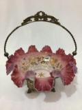Beautiful Highly Enamel Floral Painted Fluted