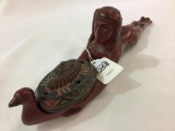 Unusual Iron Figural Incense Burner