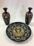 Set of 3 Including 2-Matching Oriental Cloisonne