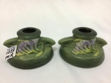 Roseville Freesia Candle Holders