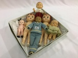 Lot of 6 Various Dolls Mostly