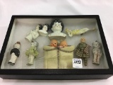 Collection of Miniature Half Dolls & Doll Heads