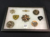Collection of 8 Very Nice Ladies Vintage Pins-