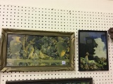 Lot of 2 Framed Prints Including The Garden of