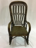 Child's Antique Twig & Wicker Design Rocker