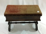 Antique Lift Top Foot Stool