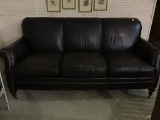 Brown Leather Sofa by Whittemore-