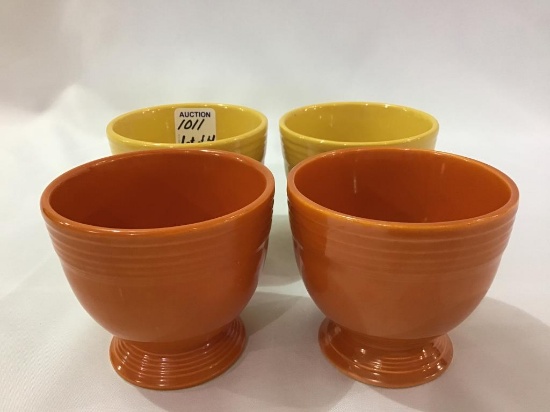 Fiestaware-Lot of 4 Egg Cups (3 Inches Tall)