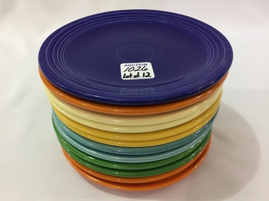 Fiestaware-Lot of 12-6 1/4 Inch Plates