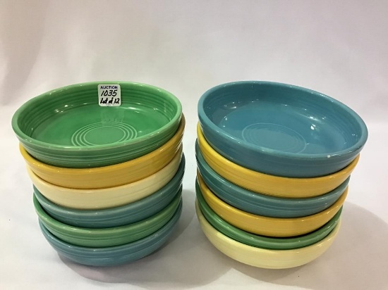 Fiestaware-Lot of 12-6 1/4 Inch Bowls