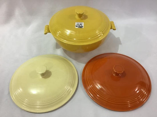 Fiestaware Covered Casserole w/ Matching Lid