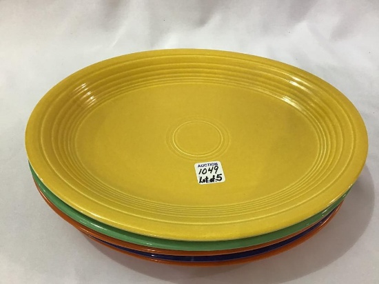 Fiestaware-Lot of 5-12 1/2 Inch Platters