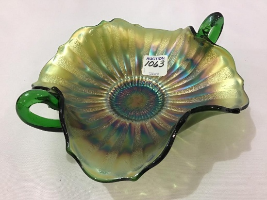 Fenton Carnival Bon-Bon Dish Stippled Rays