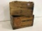 Lot of 2 Wood Ammo Boxes Including Winchester