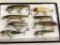 Lot of 8 Old Wood Fishing Lures