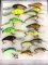 Lot of 16 Fishing Lures Including