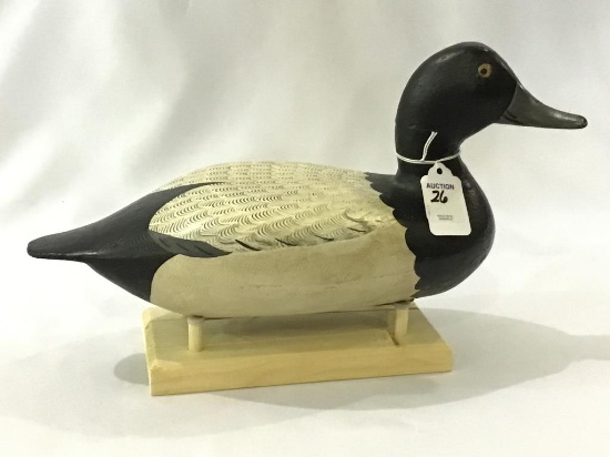 Elliston Canvasback Painted by Charlie Moore
