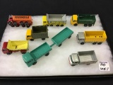 Lot of 8 Matchbox Series Trucks-Made in England