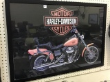 Framed Harley Davidson Poster