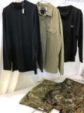 Lot of 5 Various Shirts & Camo Pants