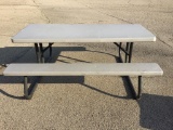 Lifetime Rectangular Folding Picnic Table