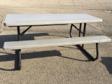 Lifetime Rectangular Folding Picnic Table