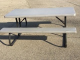 Lifetime Rectangular Folding Picnic Table