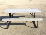 Lifetime Rectangular Folding Picnic Table