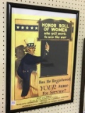 Poster Framed Poster Honor Roll of Women who