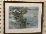 Framed & Signed Quail Print by Owen