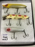 Lot of 3 Heddon Fishing Lures Including