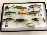 Lot of 10 Old Wood Fishing Lures