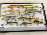 Lot of 12 Fishing Lures Including