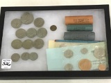 Group of Coins Including 1971 Ike Dollar,