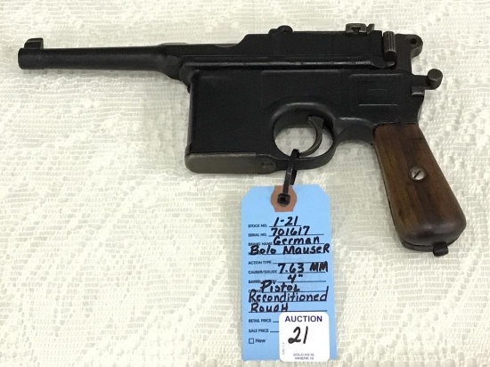German Bolo Mauser 7.63 MM Pistol