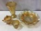 Lot of 4 Carnival Iris Pattern Pieces Including