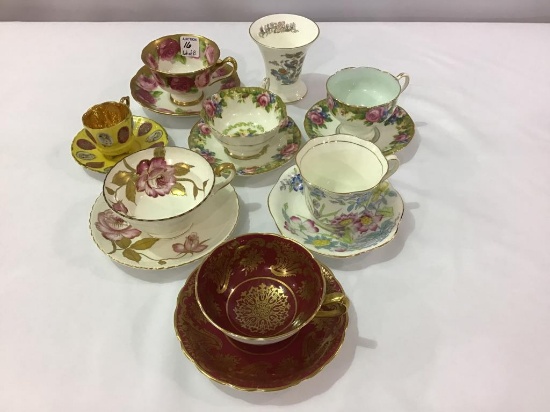 Lot of 8 Mostly Bone China Pieces Including 7