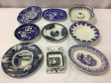 Group of Mostly Flo Blue & Japan Plates,