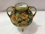 Hand Painted Nippon Four Footed Dbl Handled