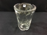 Lg. Very Heavy Crystal Vase (10 Inches Tall