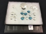 Group of 18 Miniature Swarovski Crystal Seashells