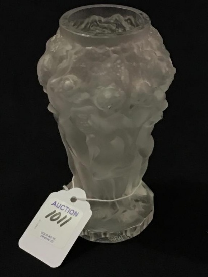 Desna Frosted Glass Vase w/ Dancing