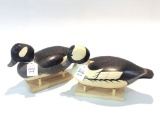 Pair of Bufflehead Decoys-Hen & Drake