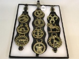 Lot of 3 Brass Harness Decorations