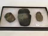 Lot of 3 Tomahawk Artifact Stones