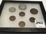 Group of 7 Old Coins Including