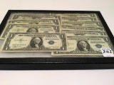 Collection of 10-One Dollar Silver Certificates