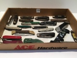 Group of Approx. 21 Various Folding Knives